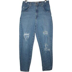 LEVIS Silver Tab Mom Jeans 29/8 Barrel Leg Tapered High Waist 90s Distressed Bag